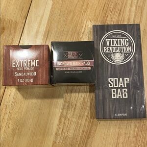 Viking Revolution Bundle Hair Pomade, Soap Saver, Ingrown Hair Pads
